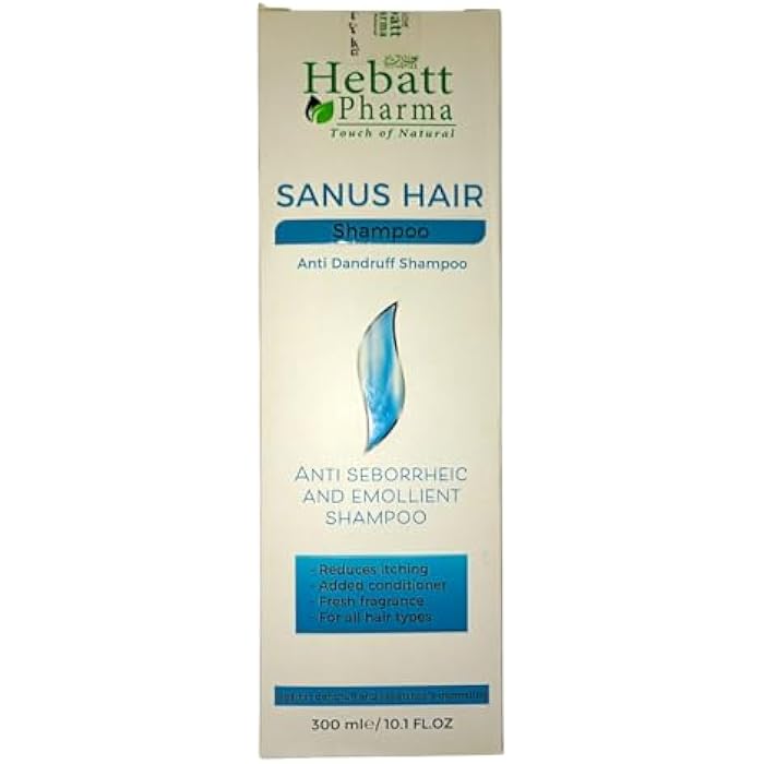 Shampoo (Sanus Hair) Shampoo Effective Anti Dandruff Oil Inflammation Scalp Irritation 300ml - Suitable for All Hair Types I from Al Shabrawini Pharmacy - Image 3